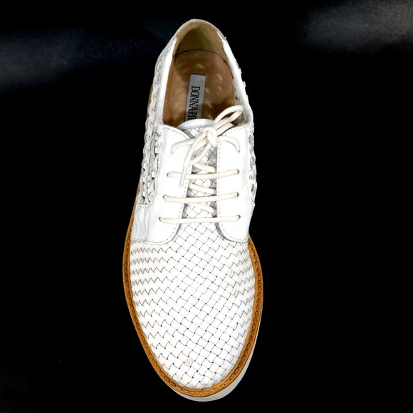 DONNA PIU 🇮🇹 WOMEN'S WHITE SOFT LEATHER SUMMER OXFORD SHOES - Picture 6 of 7